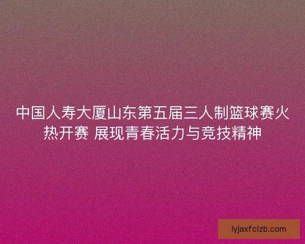 中国人寿大厦山东第五届三人制篮球赛火热开赛 展现青春活力与竞技精神