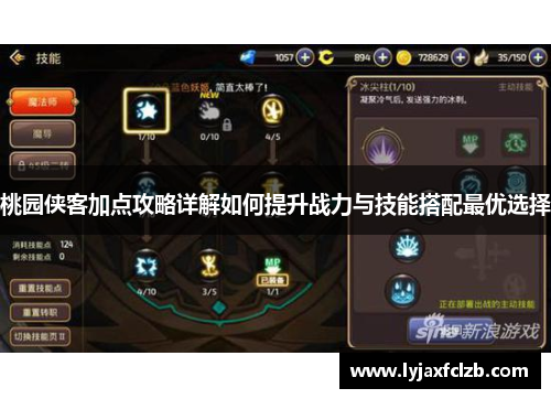 桃园侠客加点攻略详解如何提升战力与技能搭配最优选择